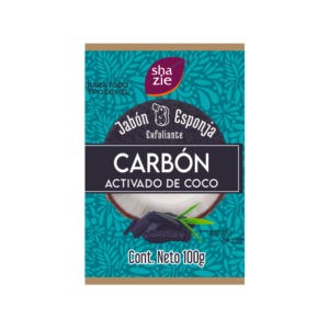 Jabón Esponja Carbón Activado y Coco 100 g Shazie