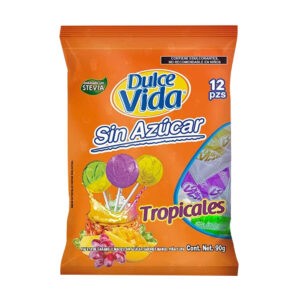 Paletas Dulce Vida Sin Azúcar 90 g Tropicales