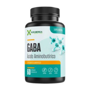 GABA Ácido Aminobutírico 60 Cápsulas Kukamonga
